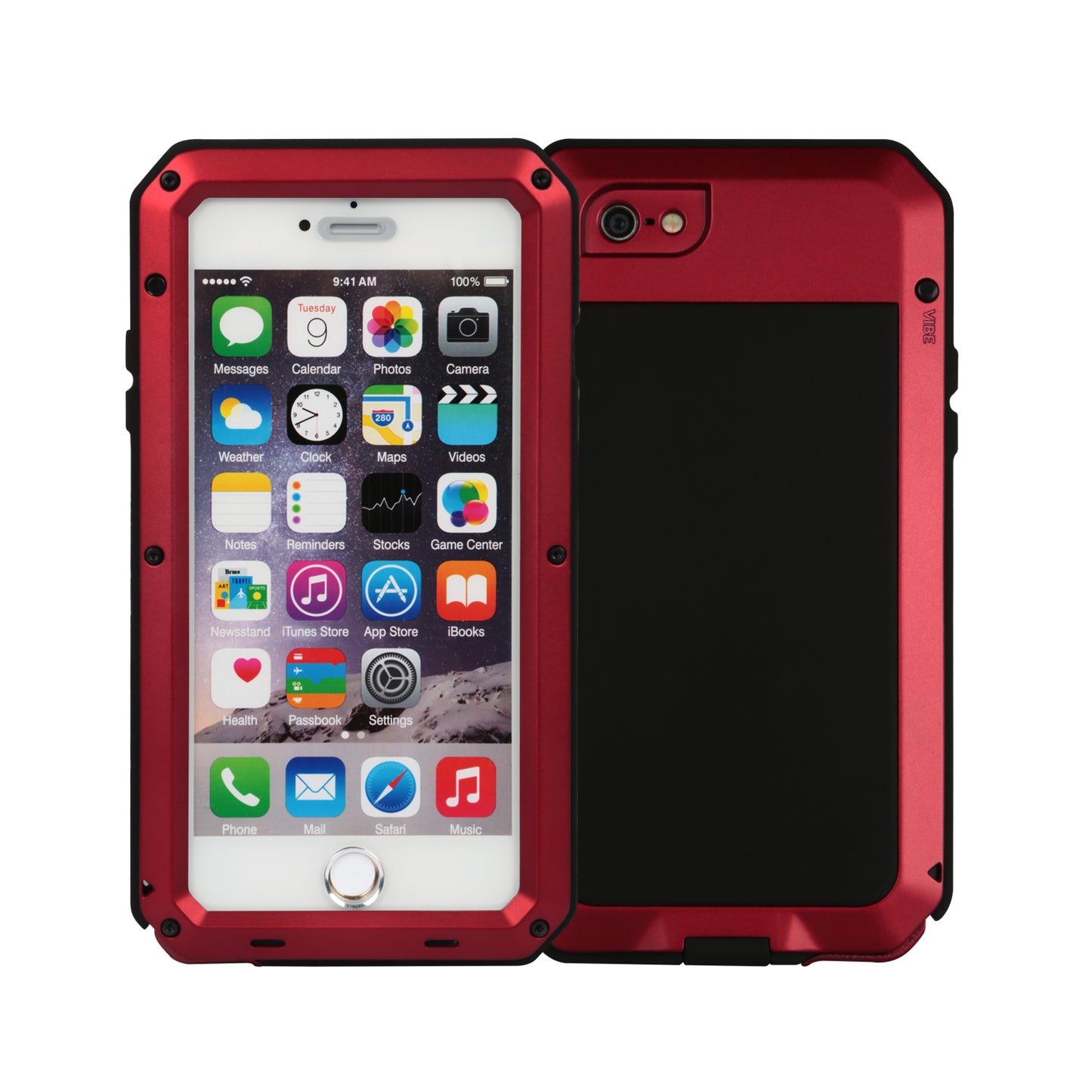 Rugged Shock-Resistant Hybrid Full Cover Case For iPhone 6 Plus Cellphone & 0614