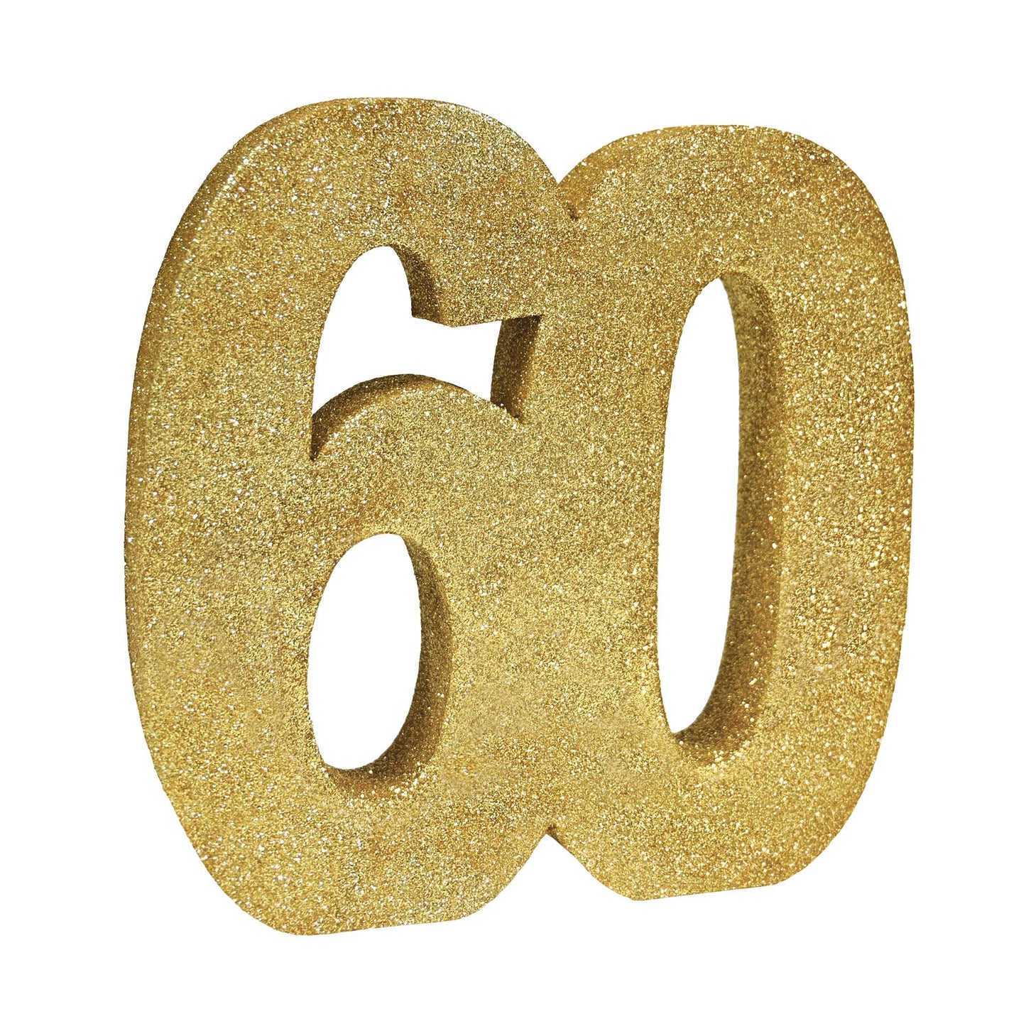 Beistle 3-D Glittered "60" Centerpiece - Birthday-Age Specific | Party Supply
