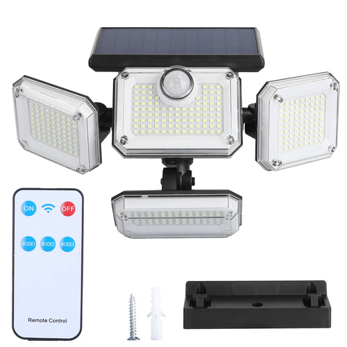 2 Pack Solar Powered Wall Lights IP44 Waterproof Motion Sensor Lights with 4