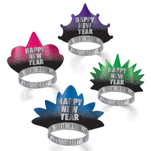 Beistle Assorted New Year Resolution Tiaras - New Years | Party Supply