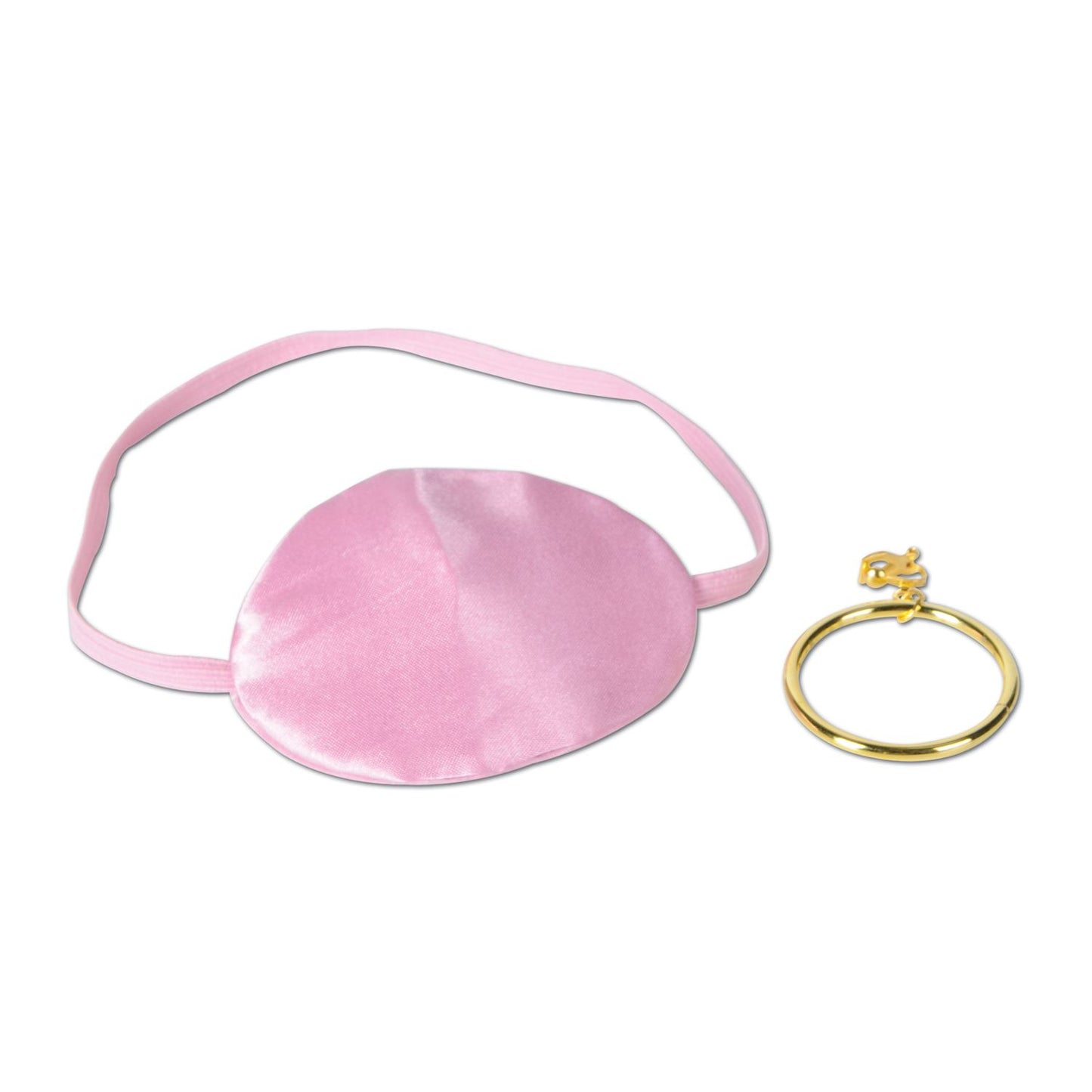 Beistle Pink Pirate Eye Patch with Gold Earring | Party Supply | Decoration