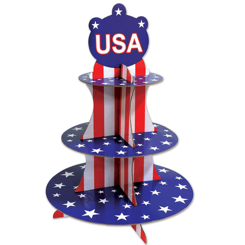 Beistle Patriotic Cupcake Stand | Party Supply | Decoration