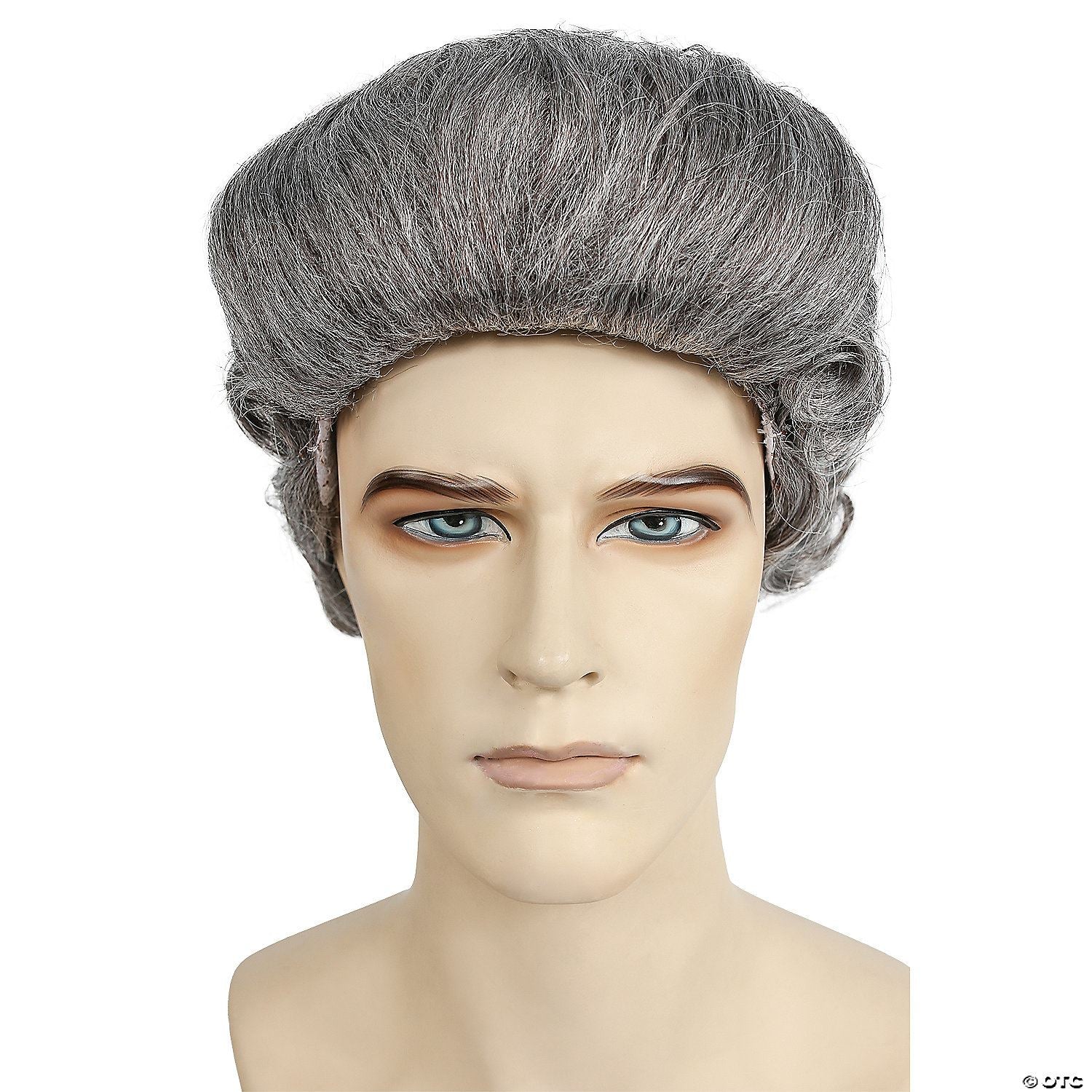 Mens Gray Discount Colonial Man Wig | Brown/Gray