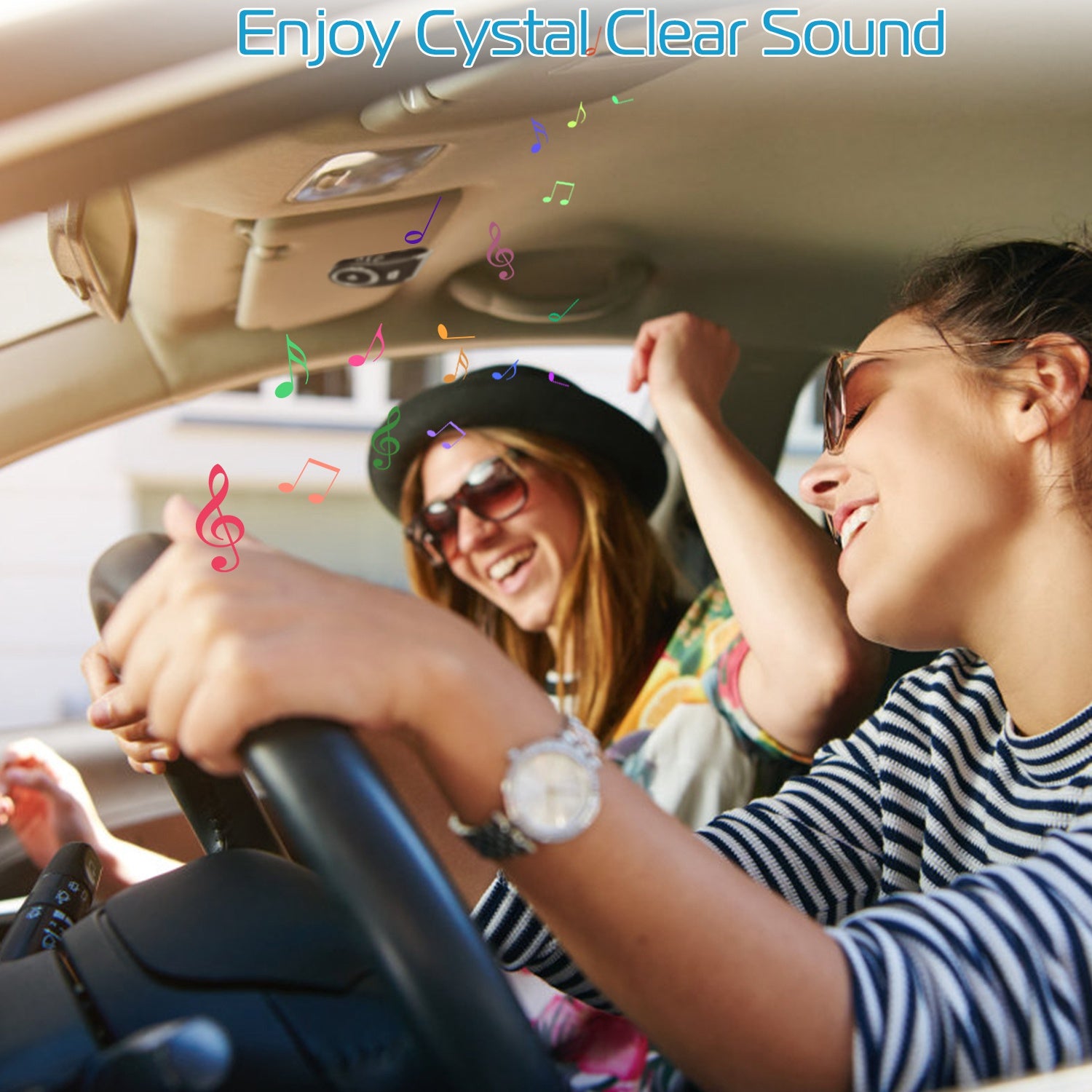 Car Wireless Speakerphone Wireless V4.1 In-Car Speaker Hands-free Calling Music