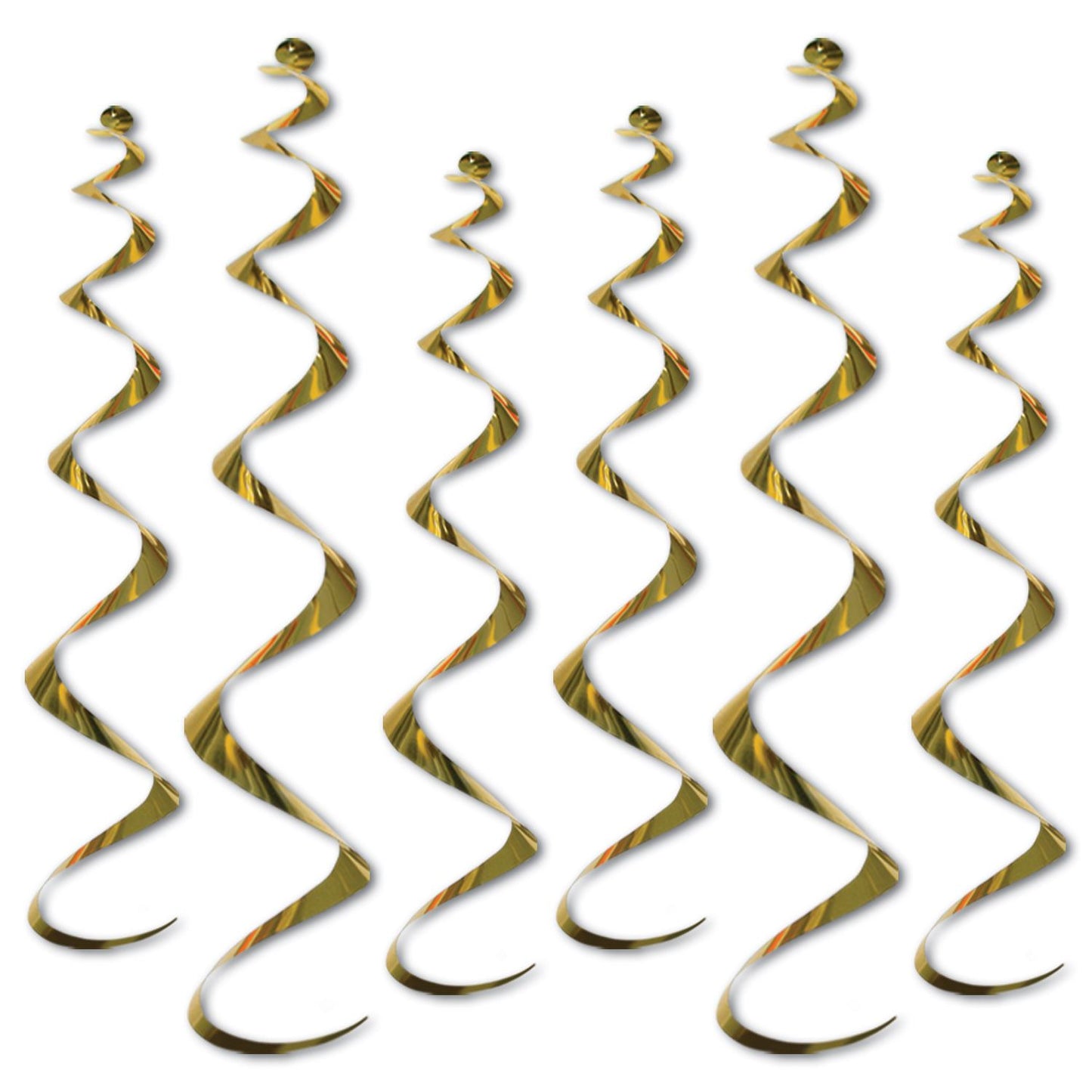 Beistle Twirly Whirly - Gold - General Occasion | Party Supply | Decoration