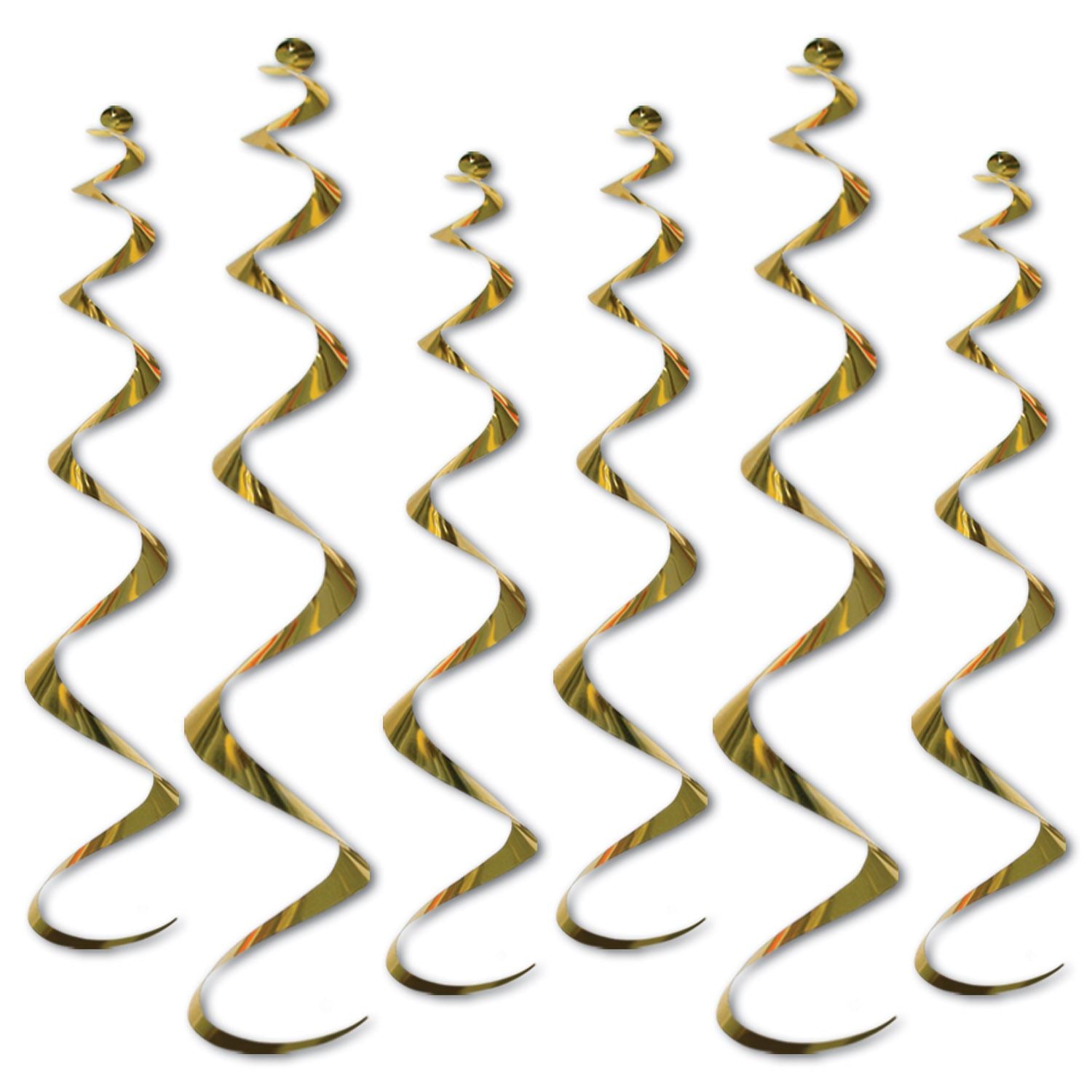 Beistle Twirly Whirly - Gold - General Occasion | Party Supply | Decoration