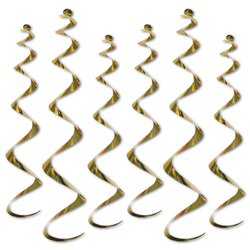 Beistle Twirly Whirly - Gold - General Occasion | Party Supply | Decoration