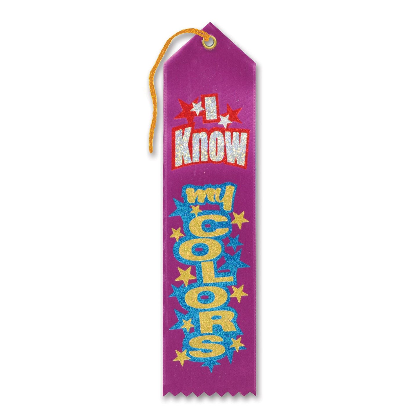 Beistle I Know My Colors Award Ribbon - Educational | Party Supply