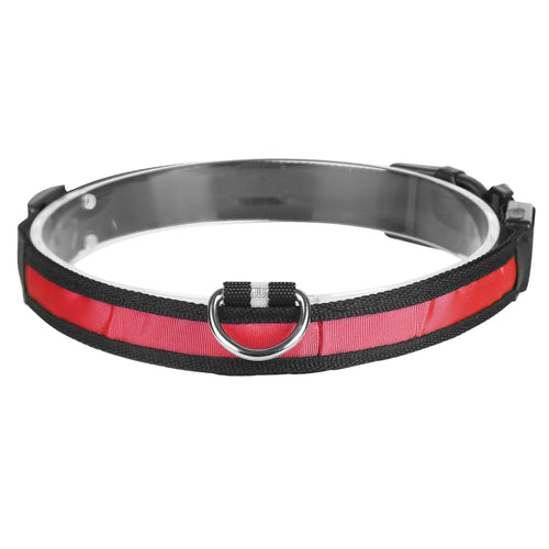 LED Dog Collar USB Rechargeable Adjustable Dog Safety Collar Night Safety 7379