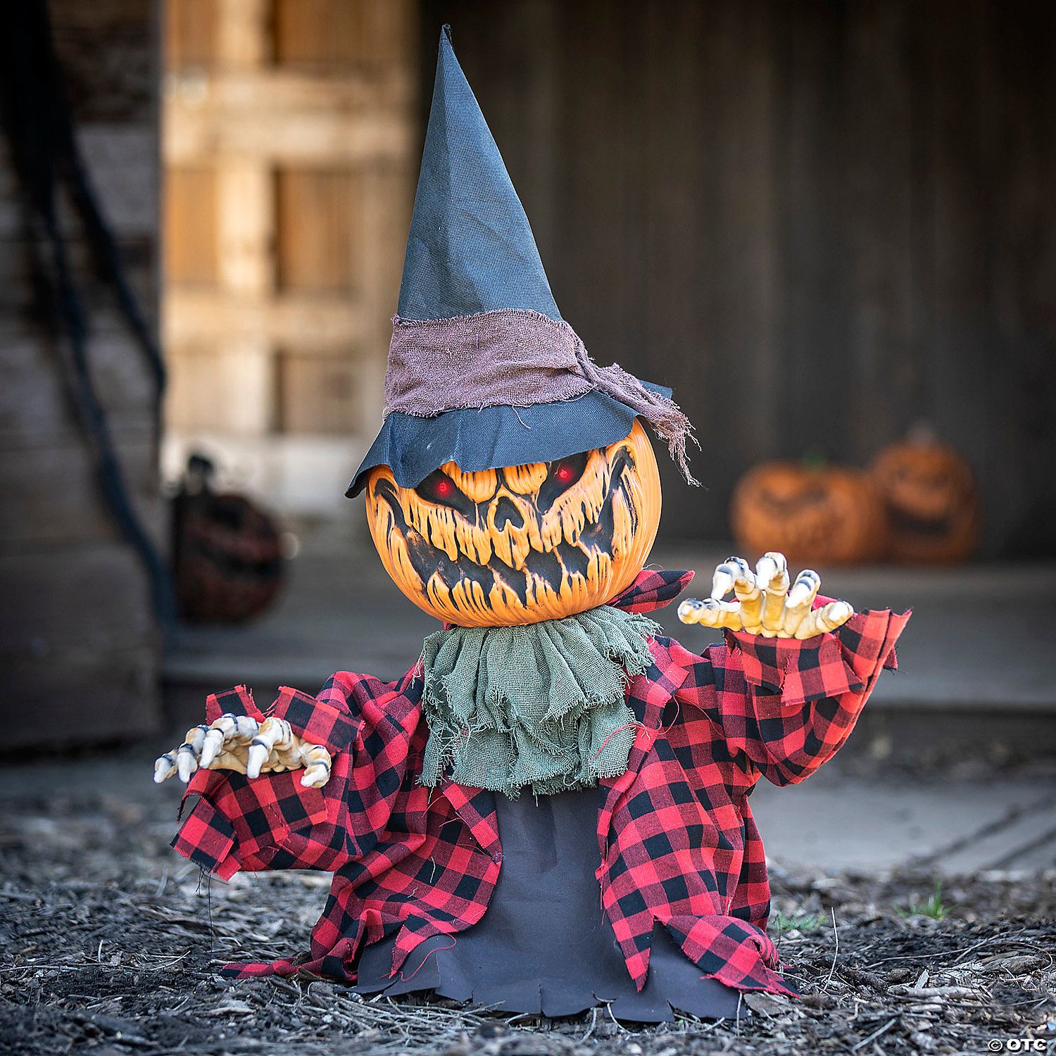 Mens | 2 Ft. Groundbreaker Animated Orange Pumpkin Man Halloween Decoration