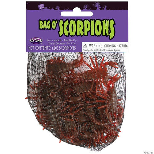 Bag of Scorpions Decoration - 20 Pc. | Halloween Decoration