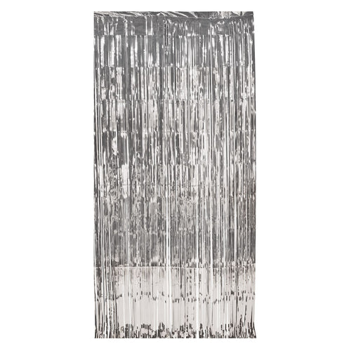Beistle Silver 1-Ply Gleam N Curtain - General Occasion | Party Supply