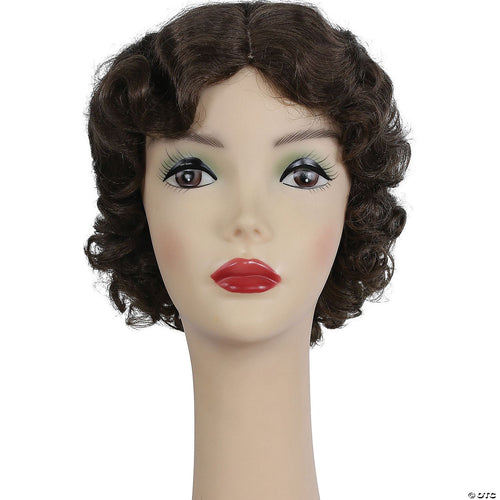 Womens Fingerwave Fluff Wig | Light Brown