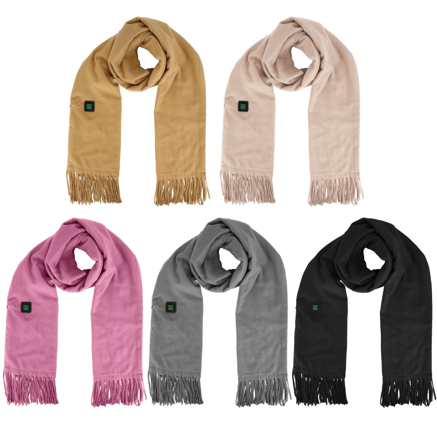 Electric Heated Winter Scarf USB Heating Neck Wrap Unisex Heated Neck Shawl