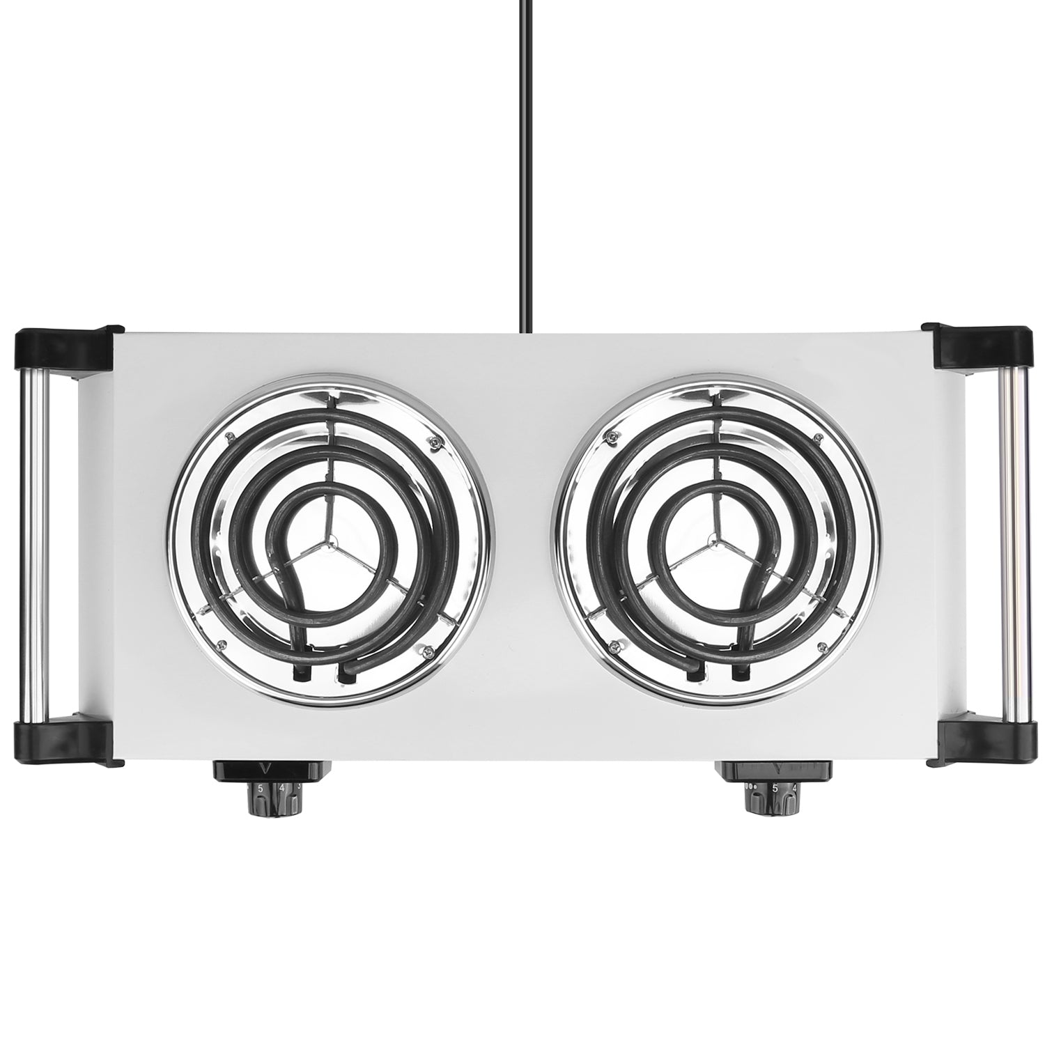 2000W Electric Dual Burner Portable Coil Heating Hot Plate Stove Countertop 8503