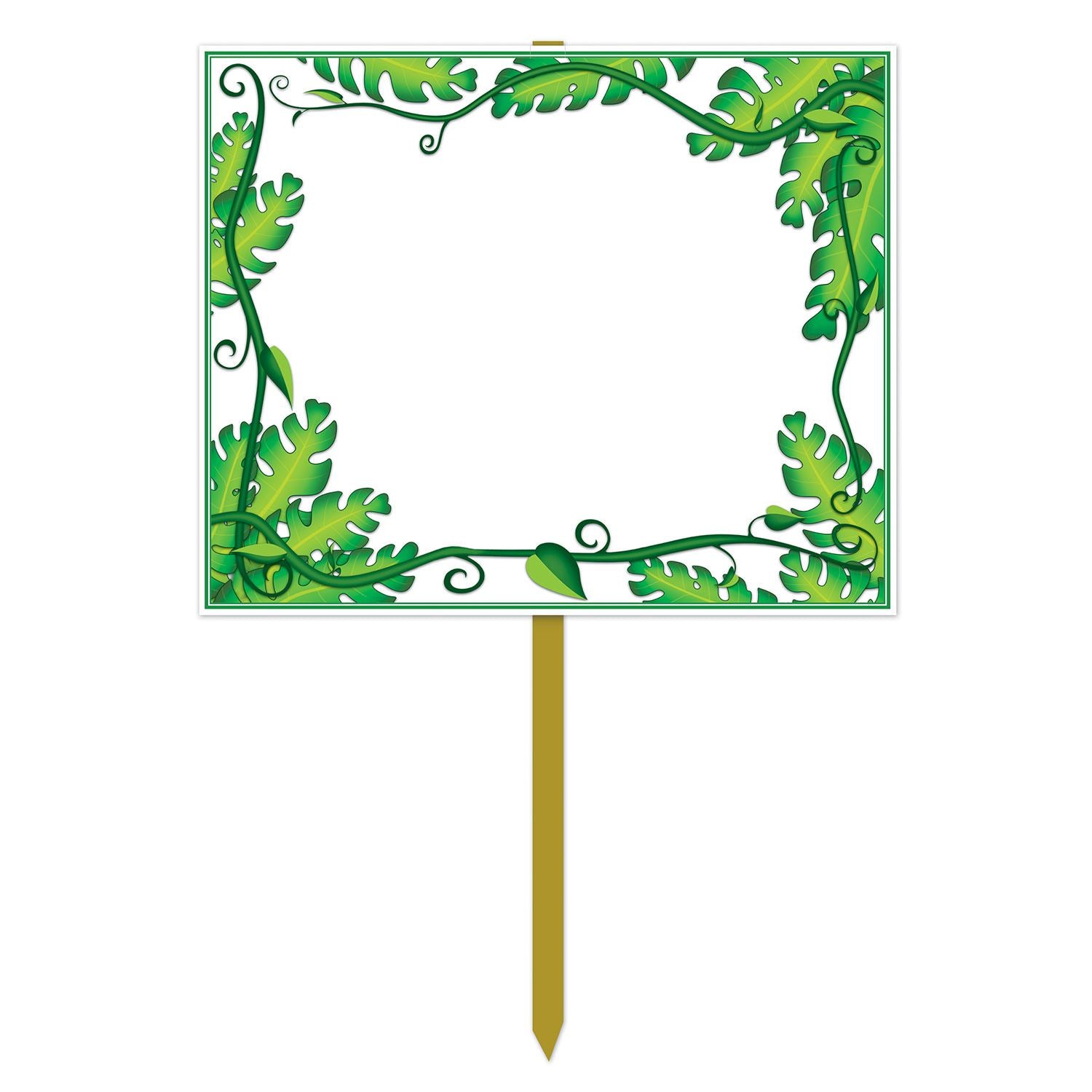 Beistle Blank Jungle Yard Sign | Party Supply | Decoration