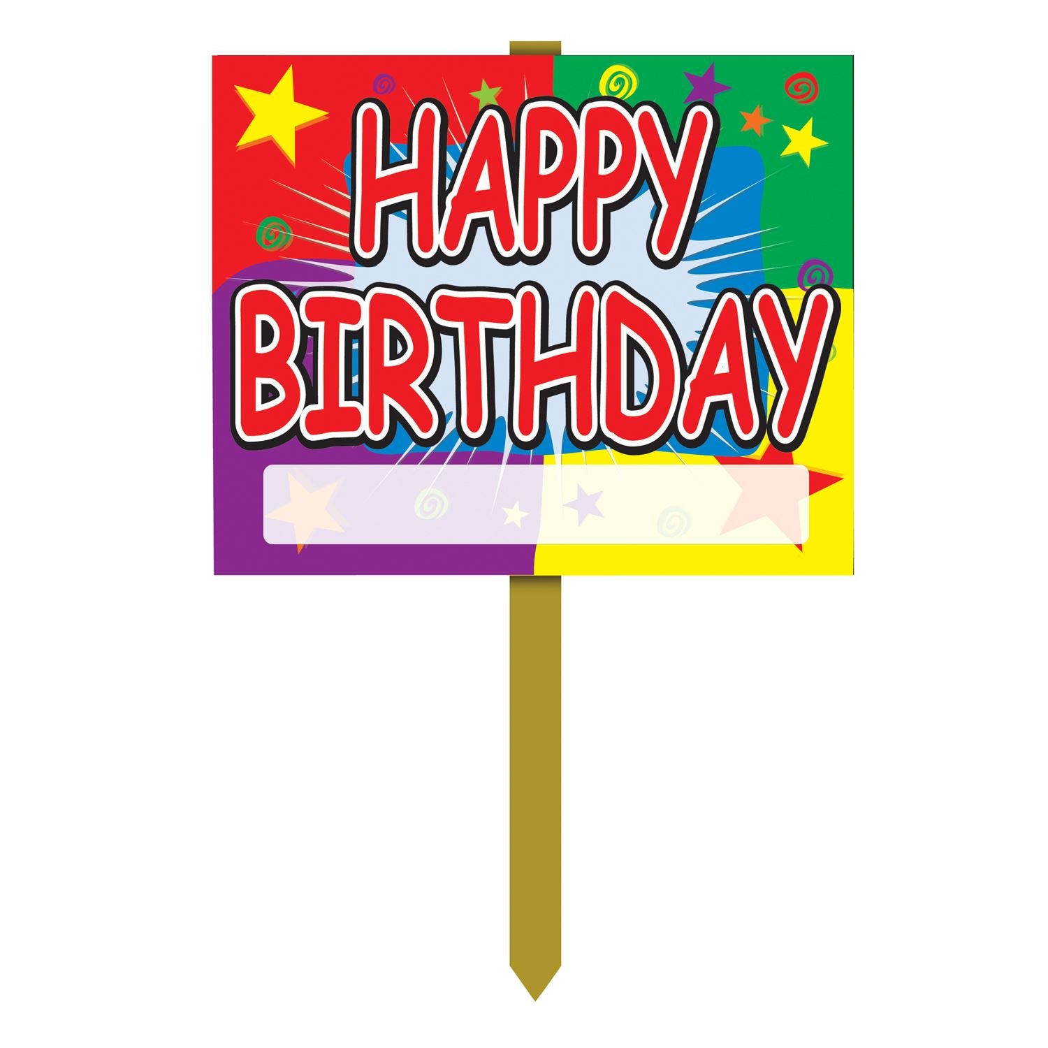 Beistle Birthday Yard Sign | Party Supply | Decoration