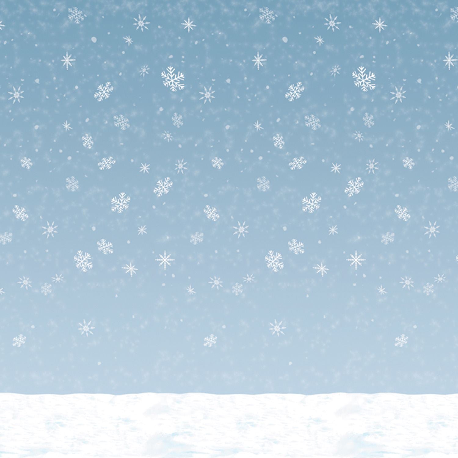 Beistle Winter Sky Backdrop - Christmas/Winter | Party Supply | Decoration