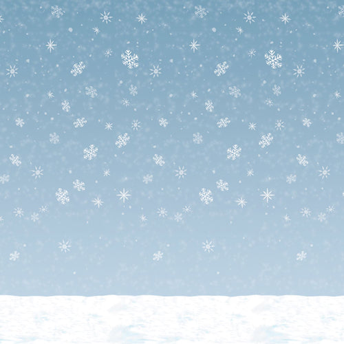 Beistle Winter Sky Backdrop - Christmas/Winter | Party Supply | Decoration