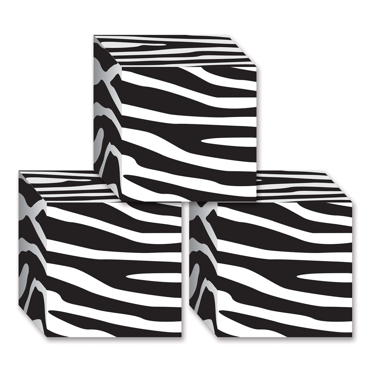 Beistle Zebra Print Favor Boxes - Jungle | Party Supply | Decoration