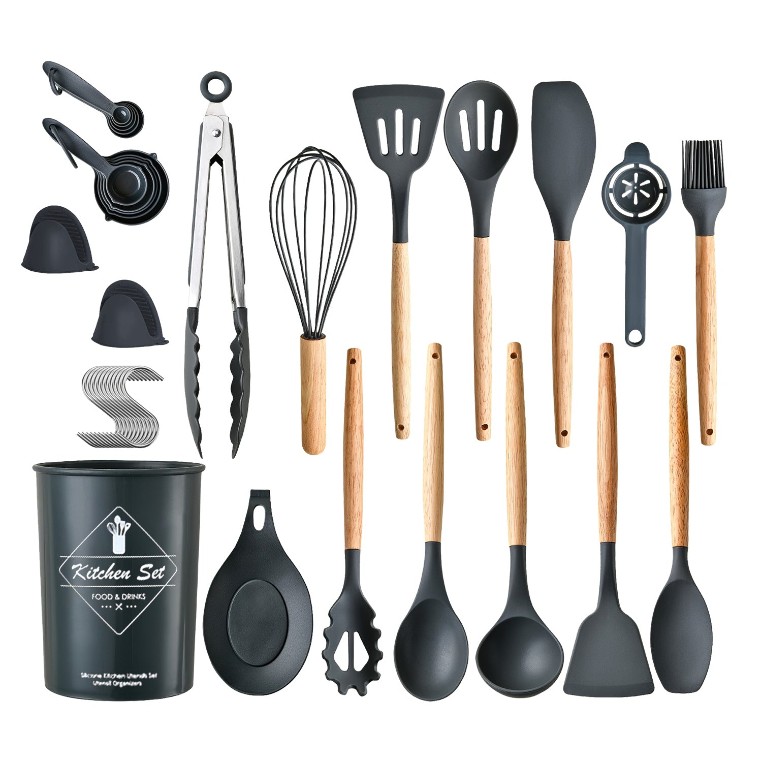 35Pcs Kitchen Cooking Utensils Set Spatula Set Baking Utensil Set Kitchen