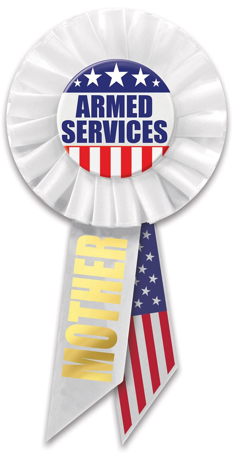 Beistle Armed Services Mother Rosette - Patriotic | Party Supply | Decoration