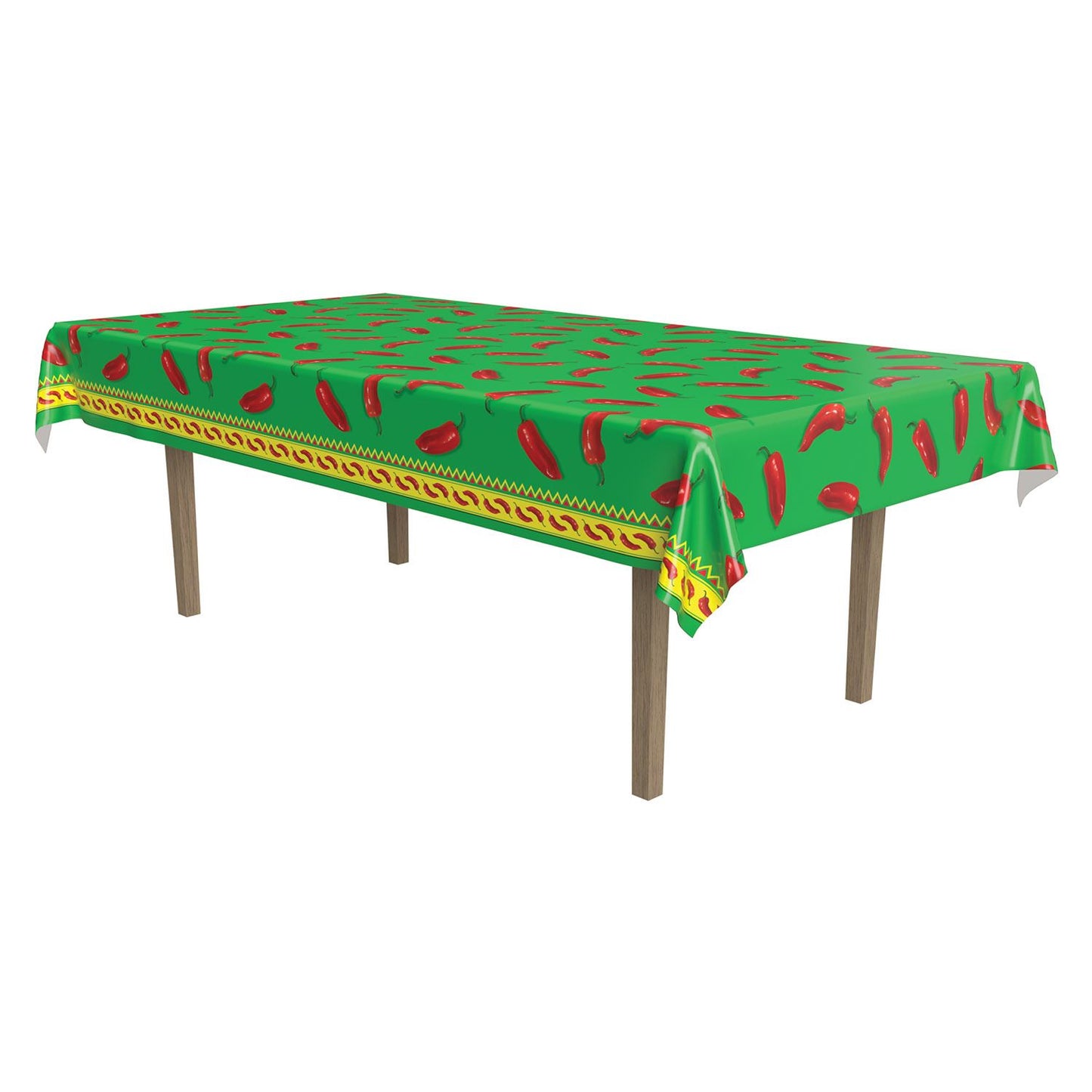 Beistle Chili Pepper Tablecover - Fiesta/Cinco de Mayo | Party Supply
