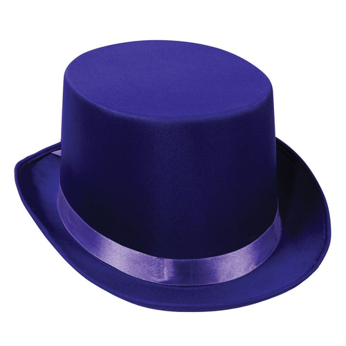 Beistle Purple Satin Deluxe Top Hat - General Occasion | Party Supply