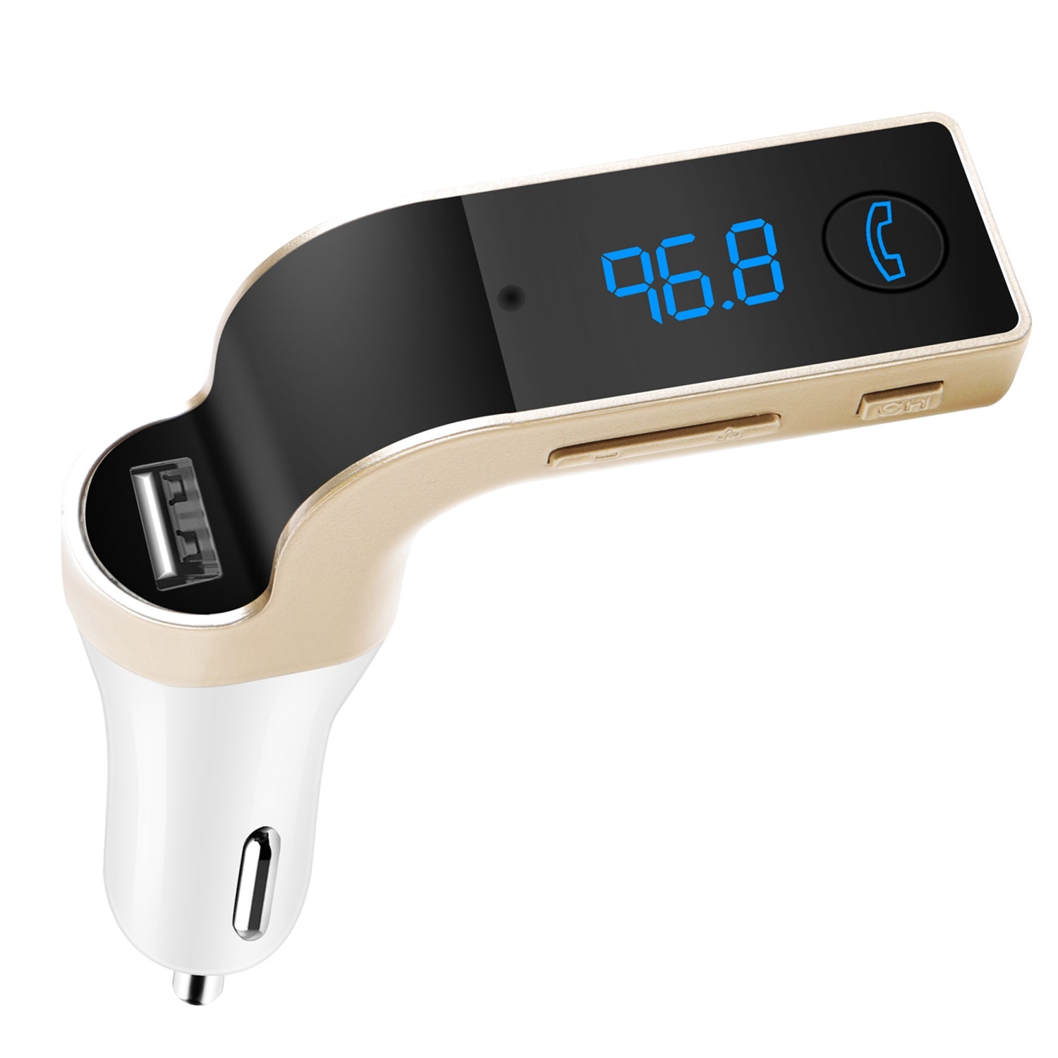Car Wireless FM Transmitter USB Charger Hands-free Call MP3 Player TF Card