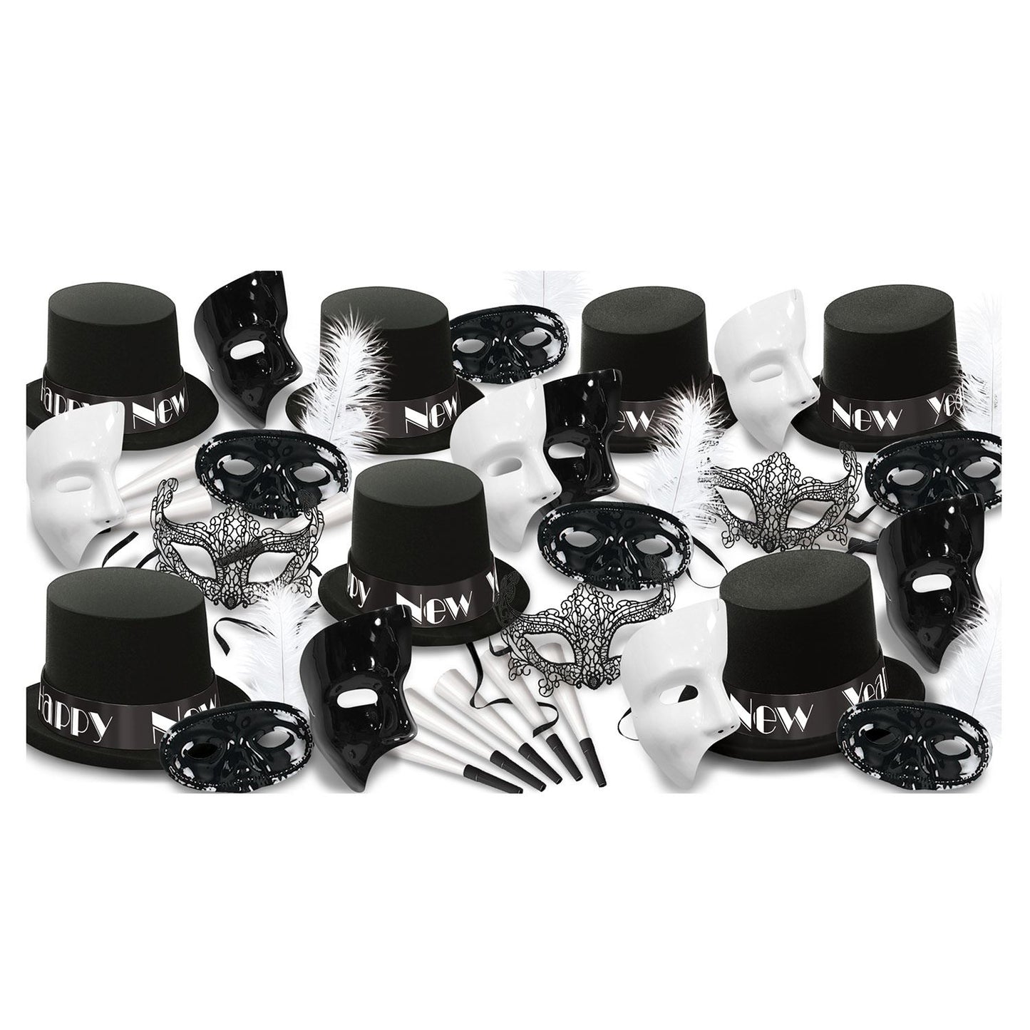 Beistle New Year Masquerade Asst for 50 - New Years | Party Supply