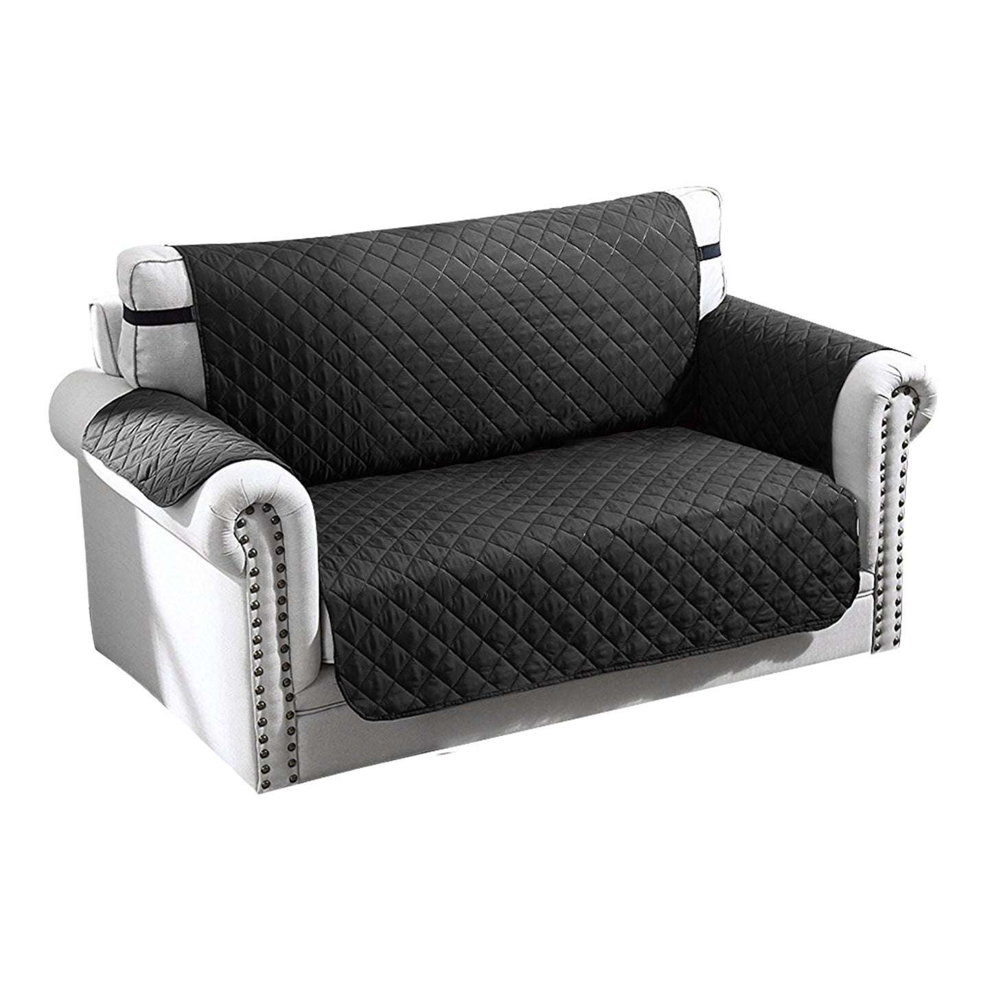 Reversible Sofa Cover Chair Loveseat Couch Microfiber Slipcover Cushion