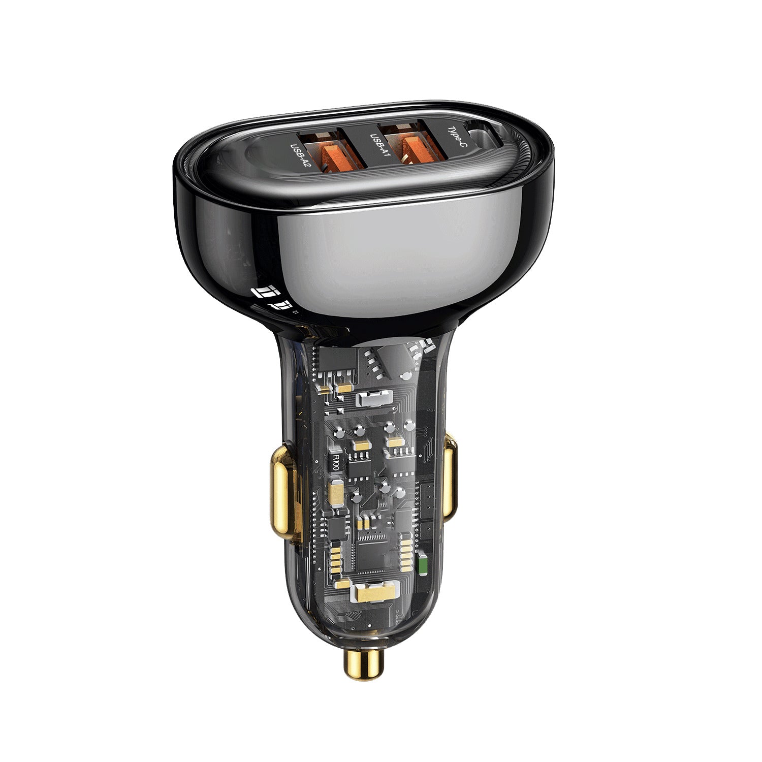 90W 3 Ports Fast Charge Car Charger QC3.0 PD3.0 USB Type-C LT Car Cigarette