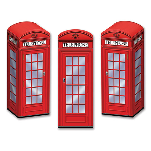Beistle Phone Booth Favor Boxes - British | Party Supply | Decoration