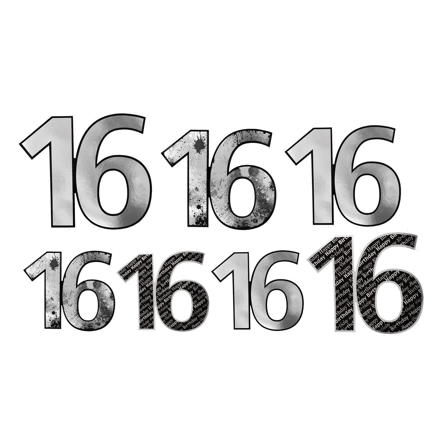 16 Foil Cutouts