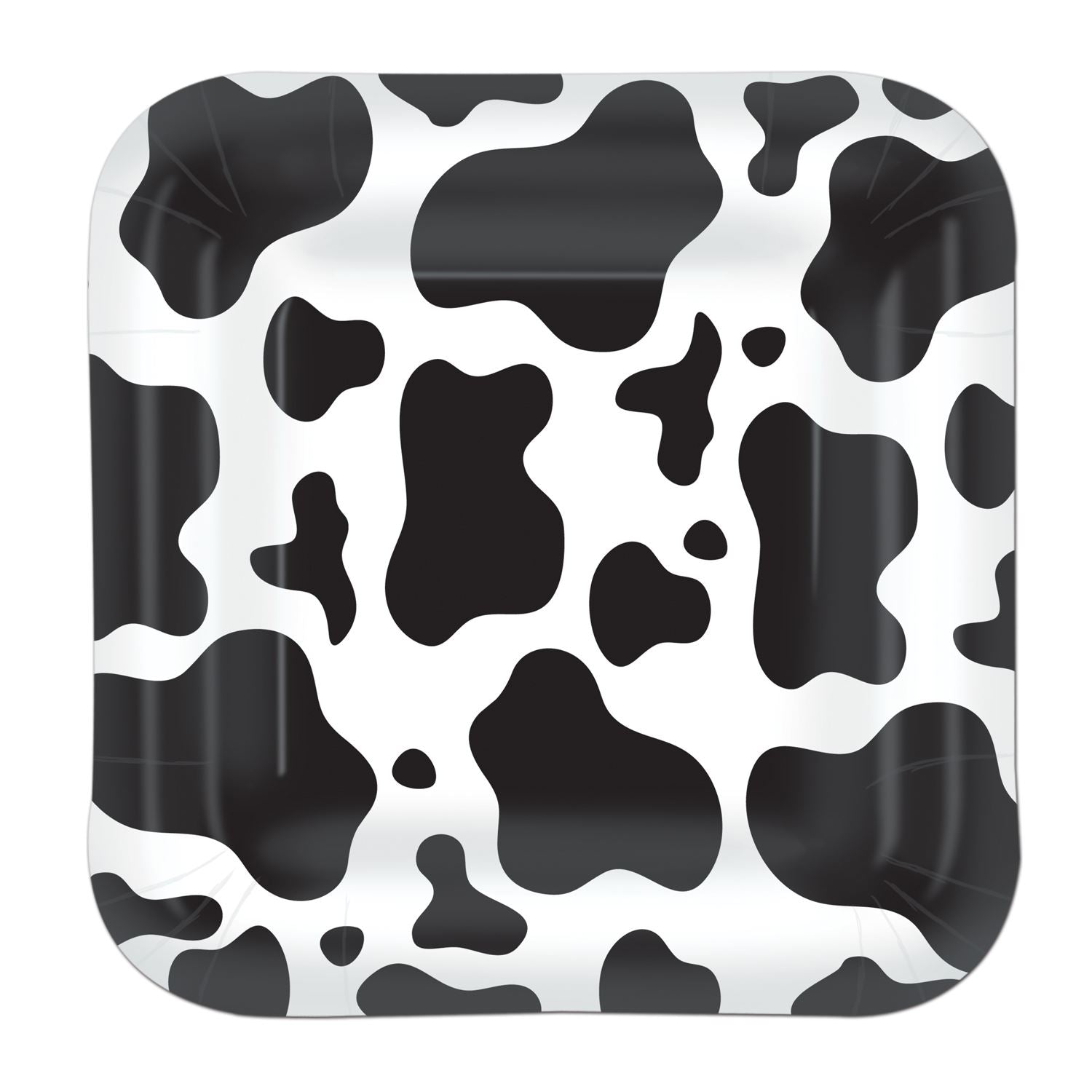 Beistle Cow Print Dessert Plates - Farm | Party Supply | Decoration
