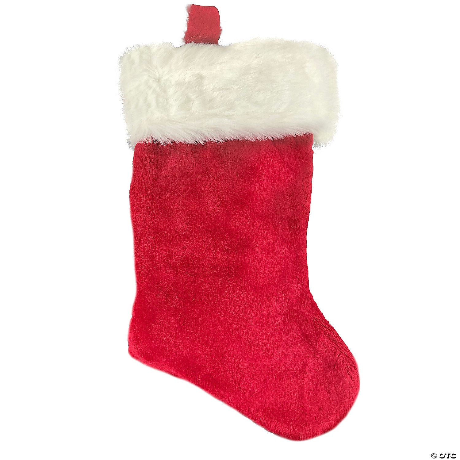 18" Red Plush Santa Christmas Stocking
