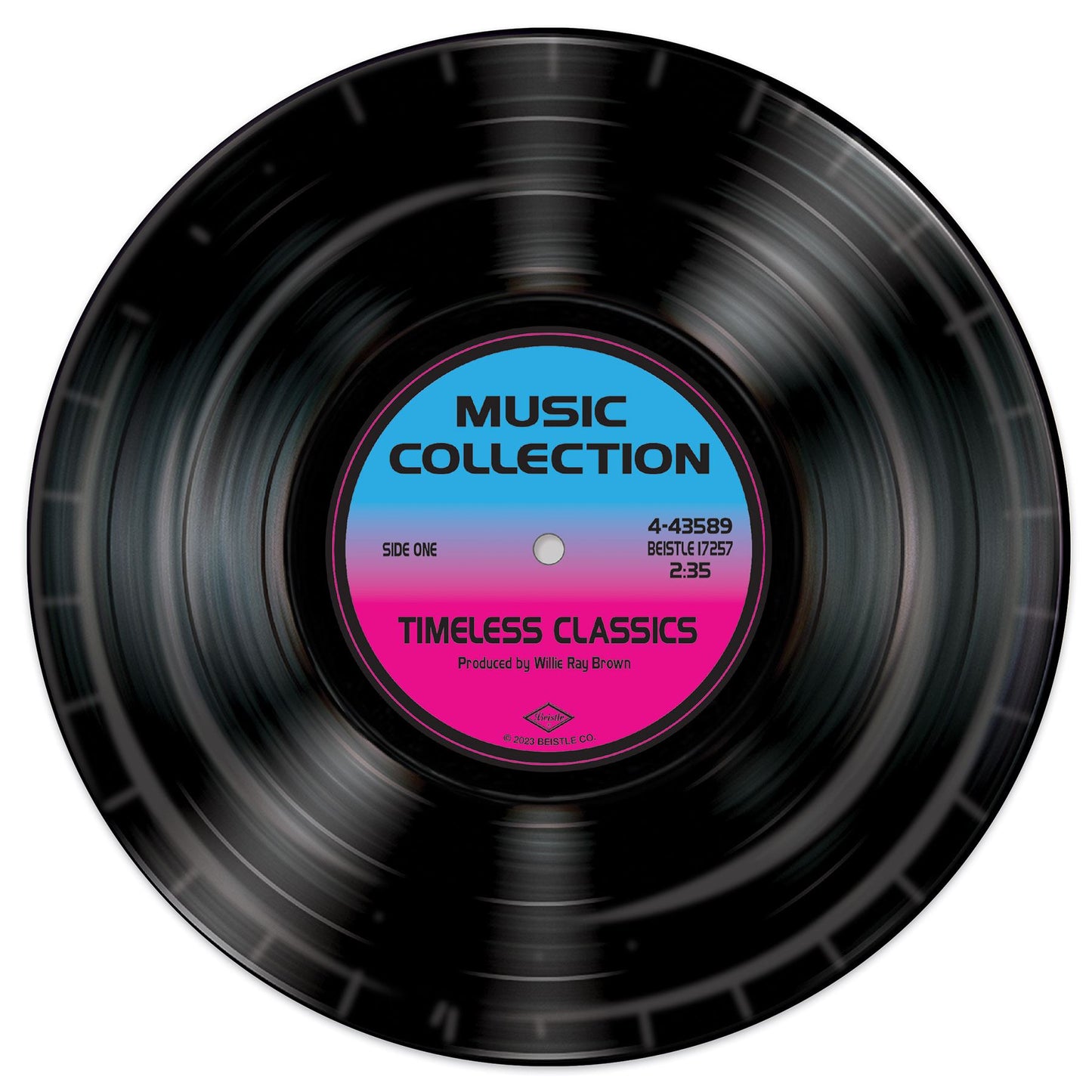 Beistle Record Plates - 50's/Rock & Roll | Party Supply | Decoration