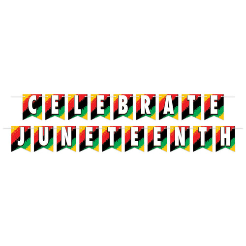 Beistle Celebrate Juneteenth Streamer | Party Supply | Decoration