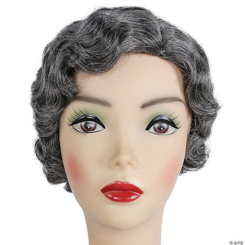 Gatsby/Marcel Wig Med Brown Gray 44 | Brown/Gray