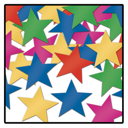 Beistle Multi-Color Fanci-Fetti Stars - General Occasion | Party Supply