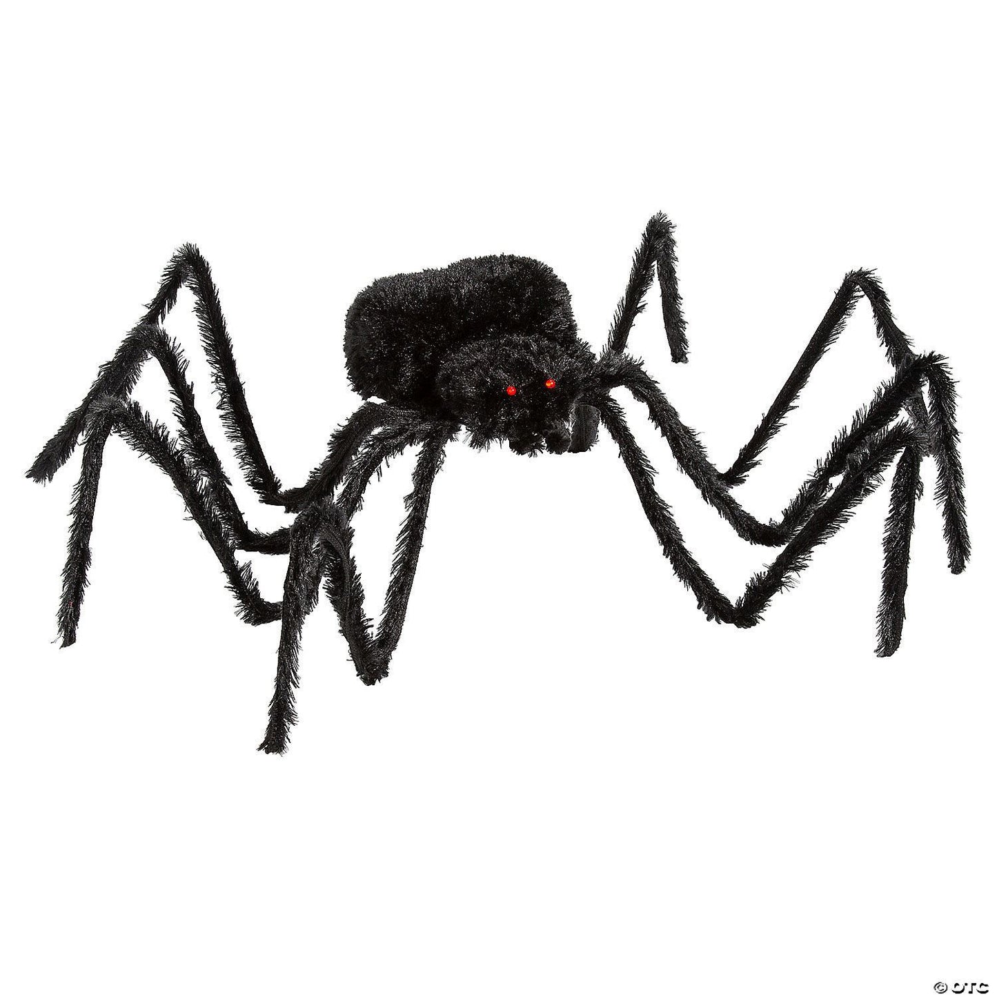 7 1/2 Ft. x 2 3/4" Furry Black Polyester Spider Halloween Decoration