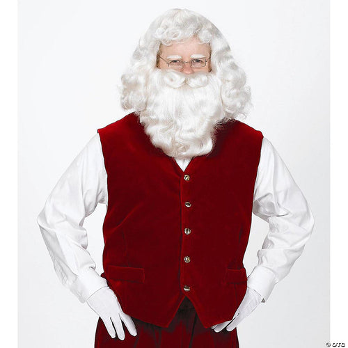 Santa Velvet Vest With Buttons