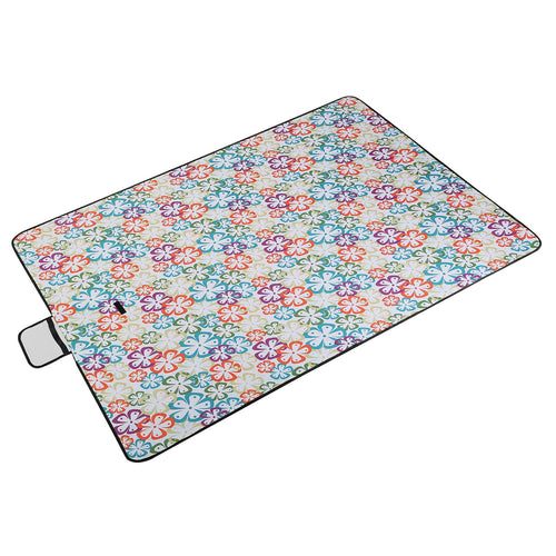 60" x 78" Waterproof Picnic Blanket Handy Mat with Strap Foldable Camping R 3899