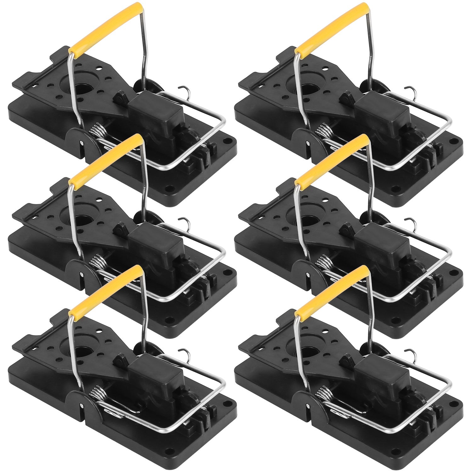 6Packs Mouse Traps Reusable Rat Rodent Killer Effective Pest Control Mouse