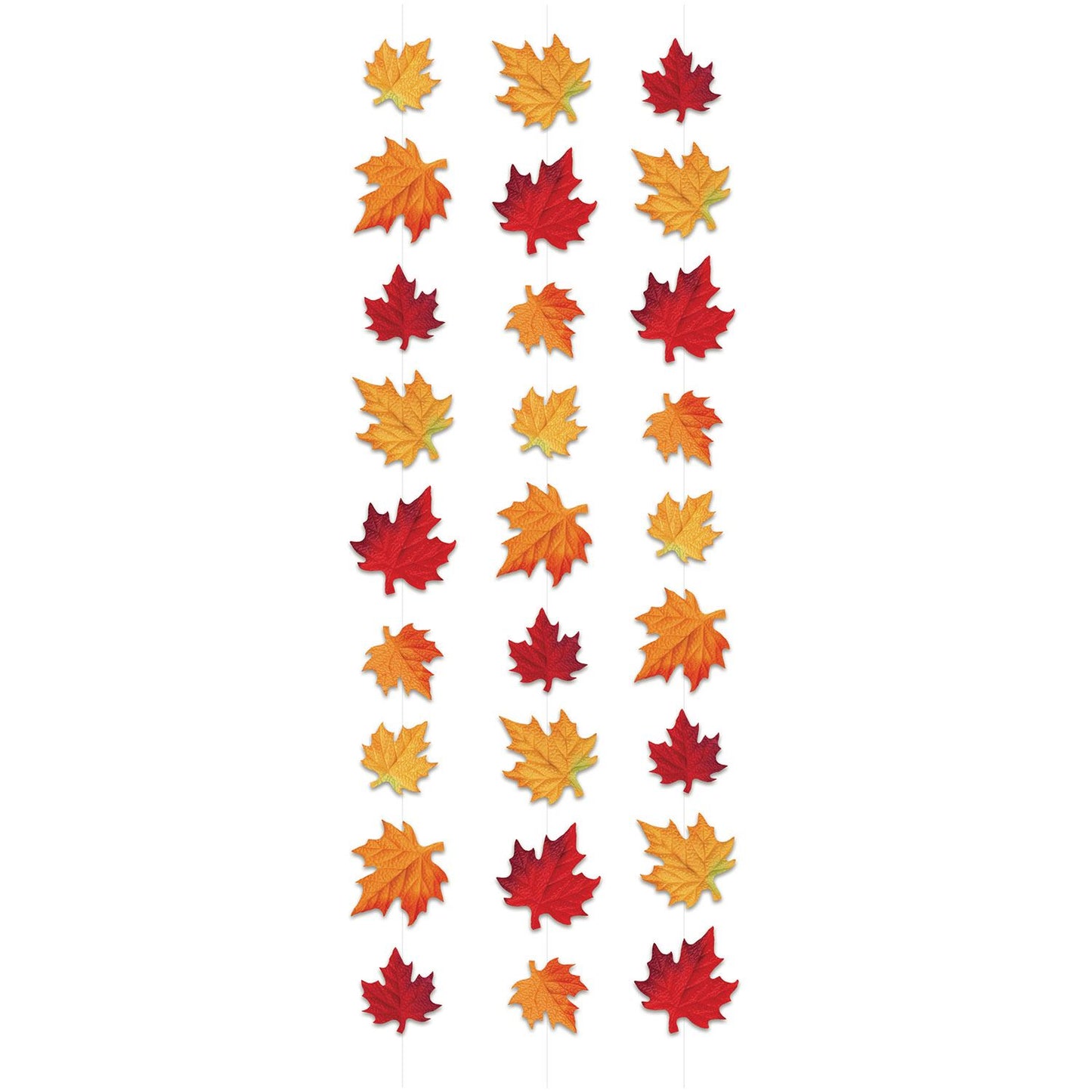 Beistle Deluxe Fabric Autumn Leaves Stringers - Thanksgiving/Fall | Party