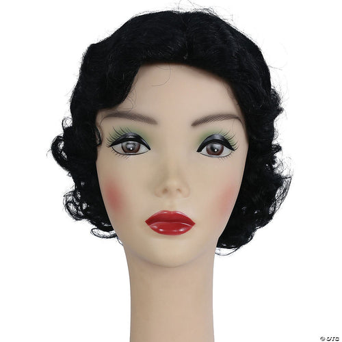 Womens Fingerwave Fluff Wig | Black