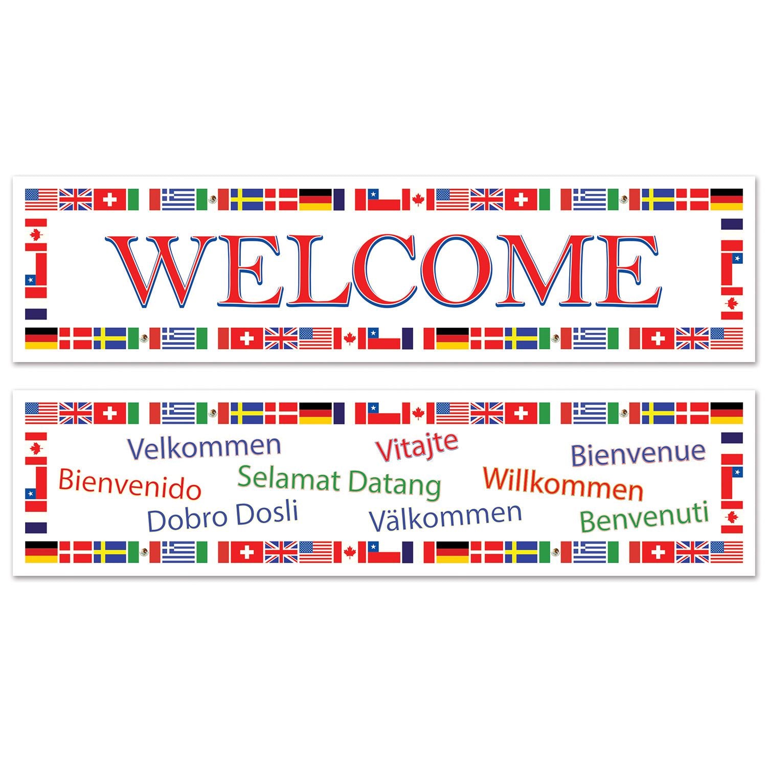 Beistle International Welcome Banners | Party Supply | Decoration