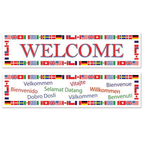 Beistle International Welcome Banners | Party Supply | Decoration