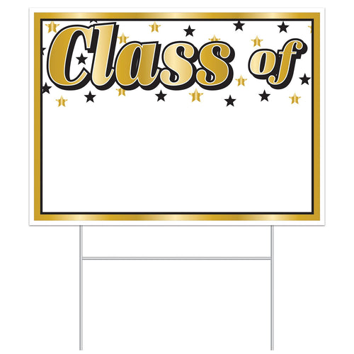 Beistle All Weather "Class Of" Yard Sign - Graduation | Party Supply