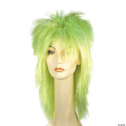 Mens | Adult Punk Fright Wig Green